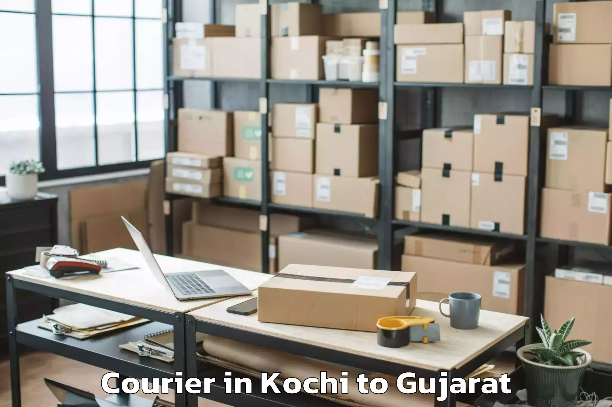 Book Your Kochi to Amroli Courier Today